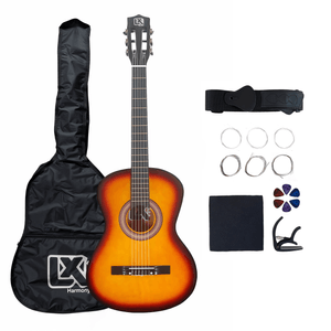 Violão Clássico Acústico 38” para Iniciantes - Kit Completo