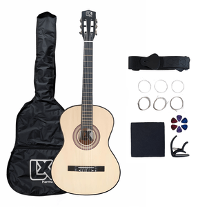 Violão Clássico Acústico 38” para Iniciantes - Kit Completo