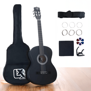 Violão Clássico Acústico 38” para Iniciantes - Kit Completo