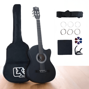 Violão Clássico Acústico Cutaway 38” para Iniciantes - Kit Completo
